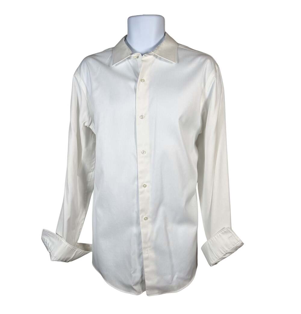 Marc Anthony No Iron Slim Fit White Dress Shirt